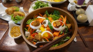 légumes cuisinés wok