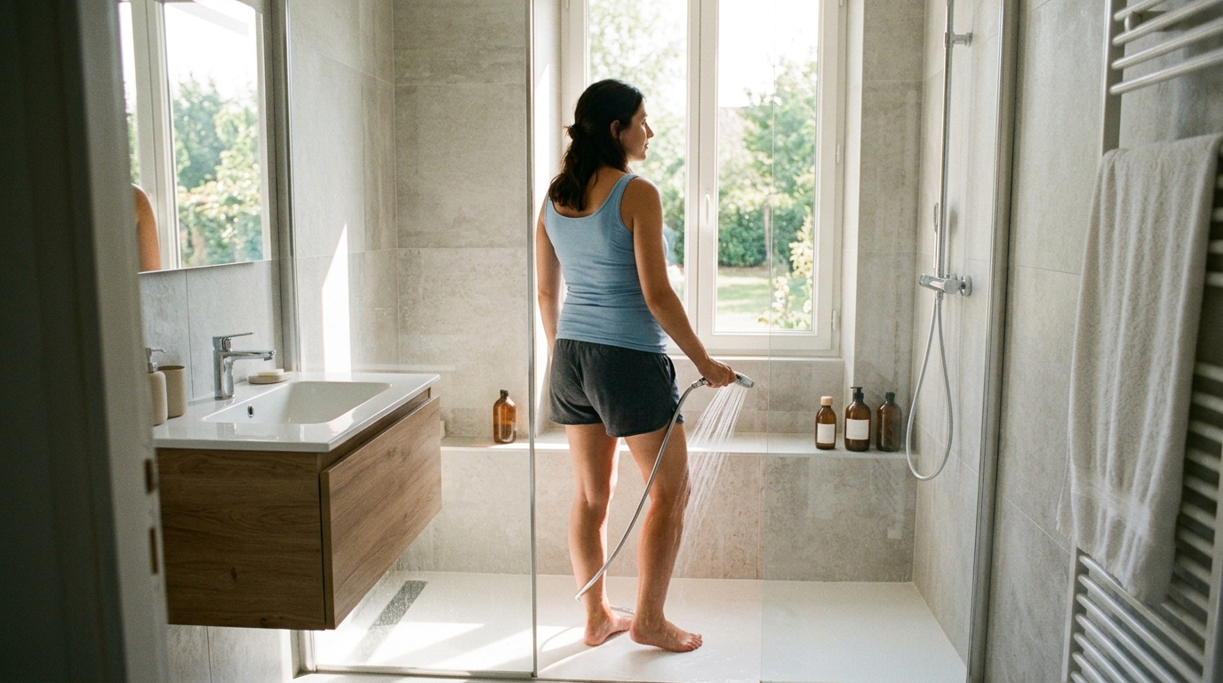 J’ai passé mes jambes sous l’eau froide tout l’été enceinte pour soulager mes chevilles : ma sage-femme m’a arrêtée en trois secondes